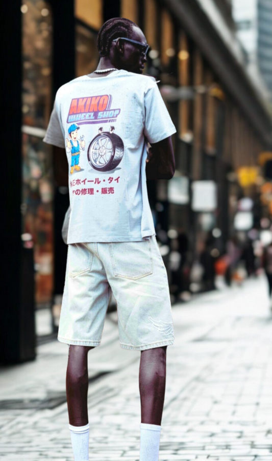 Akiko Wheel Shop Tee
